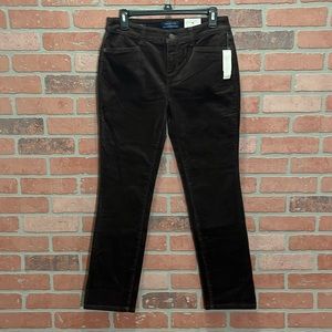 NWT Talbots brown corduroy pants size 4P Straight